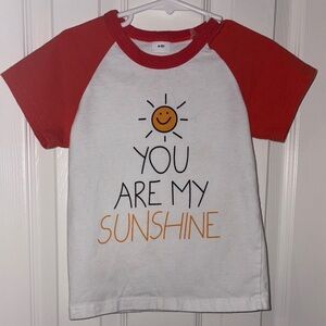Kids Sunshine Graphic Tee - Orange & White
